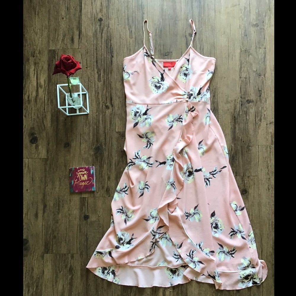 Jennifer Lopez Blush Wrap Dress
